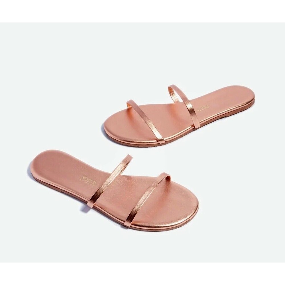 🆕️ Tkees Womens Leather Gemma Sandal Beach Pearl Size 9 = EU 40